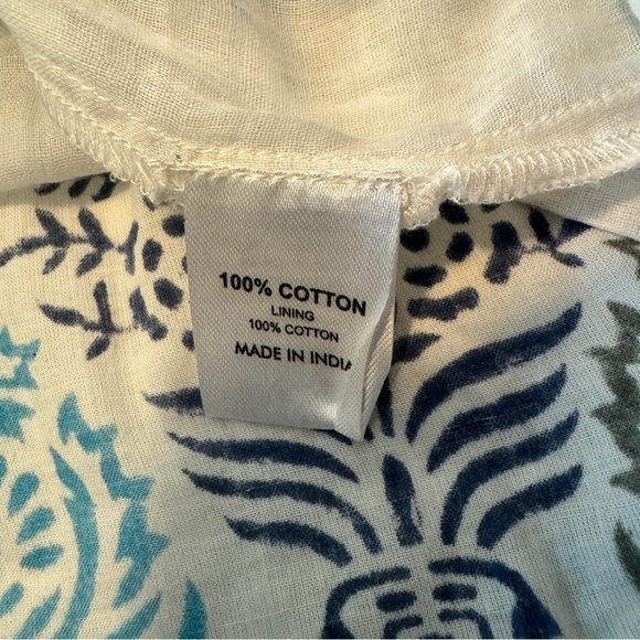 Fitzroy & Willa Medium Ella Ikat Shift Dress ~ Blue & White Nautical Beach - Picture 8 of 8